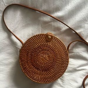 Wicker Crossbody Bag